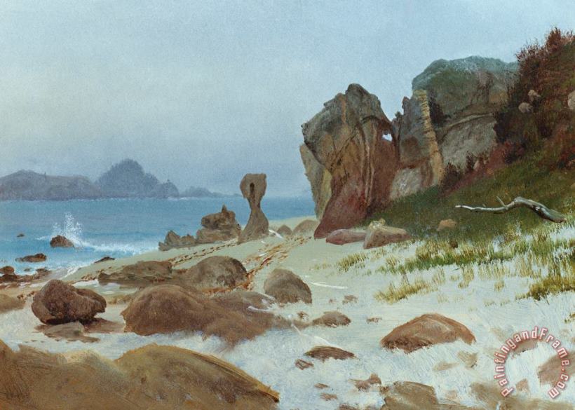 Albert Bierstadt Bay Of Monterey Art Painting