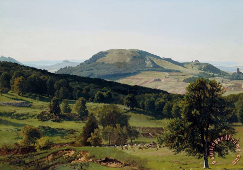 Albert Bierstadt Hill and Dale Art Painting