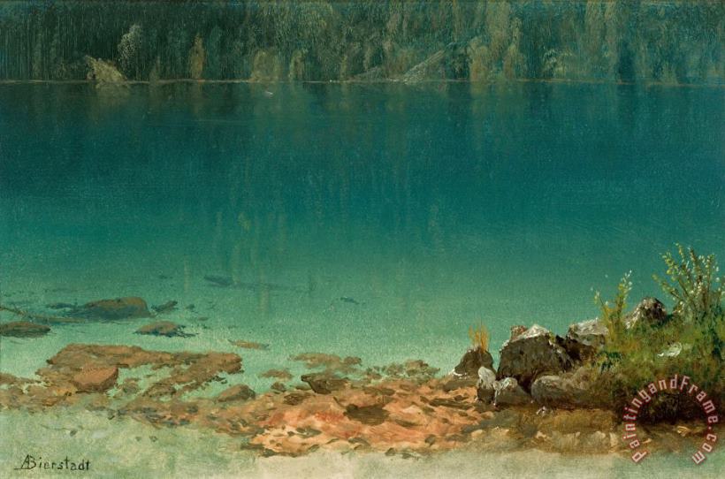 Albert Bierstadt Lake Scene Art Print