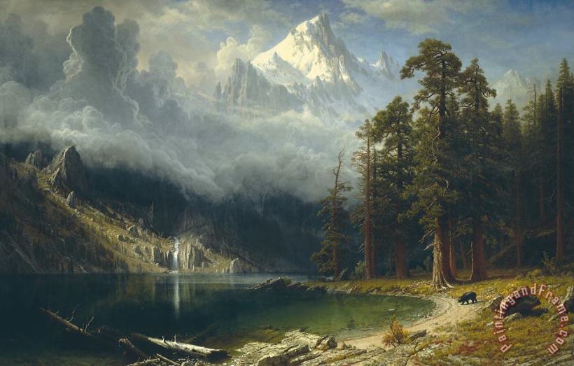 Mount Corcoran painting - Albert Bierstadt Mount Corcoran Art Print