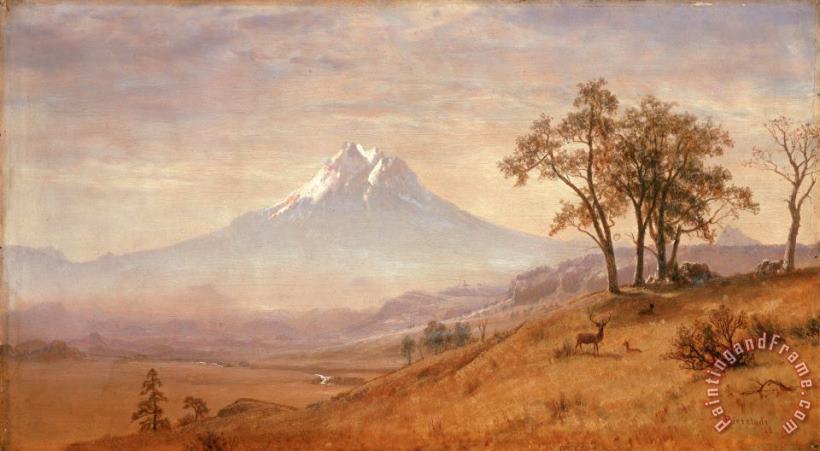 Albert Bierstadt Mount Hood Art Painting