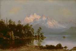 Albert Bierstadt Mountain Canoeing