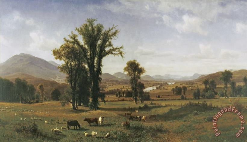 Albert Bierstadt Mt. Ascutney From Claremont, New Hampshire Art Painting