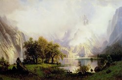 Albert Bierstadt Rocky Mountain Landscape