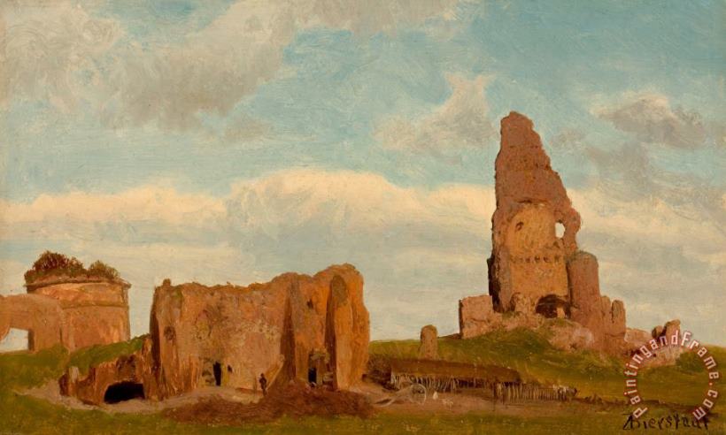 Albert Bierstadt Ruins Campagna of Rome, 1867 Art Print