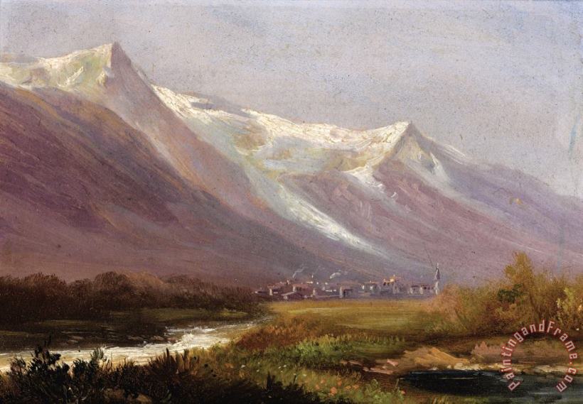 Albert Bierstadt Study of Mountains Art Print