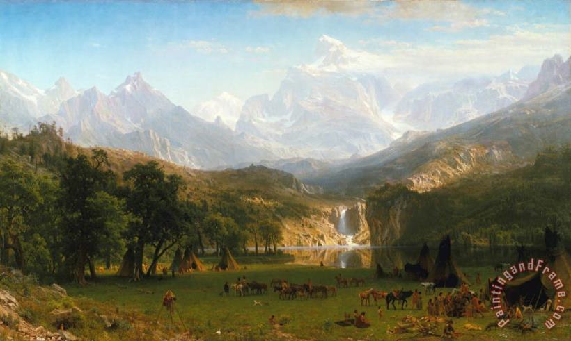 Albert Bierstadt The Rocky Mountains, Lander's Peak, 1863 Art Print