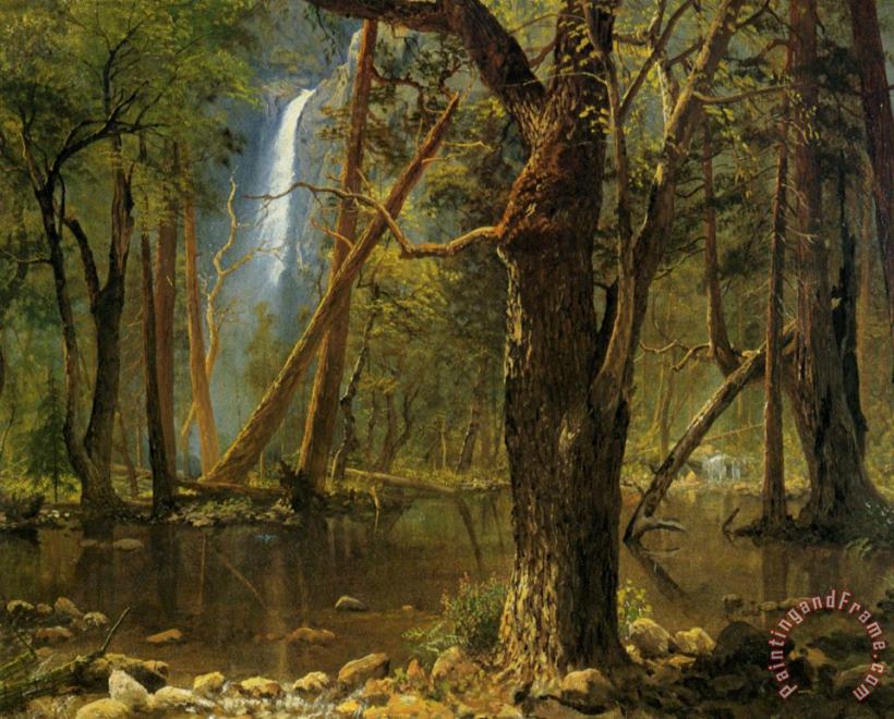 Albert Bierstadt View in Yosemite Valley Art Painting