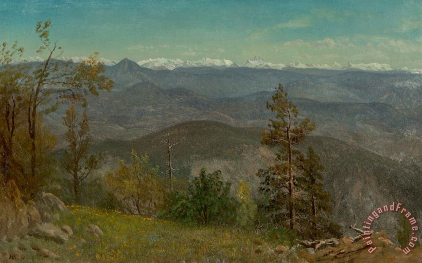Yosemite Valley, California painting - Albert Bierstadt Yosemite Valley, California Art Print
