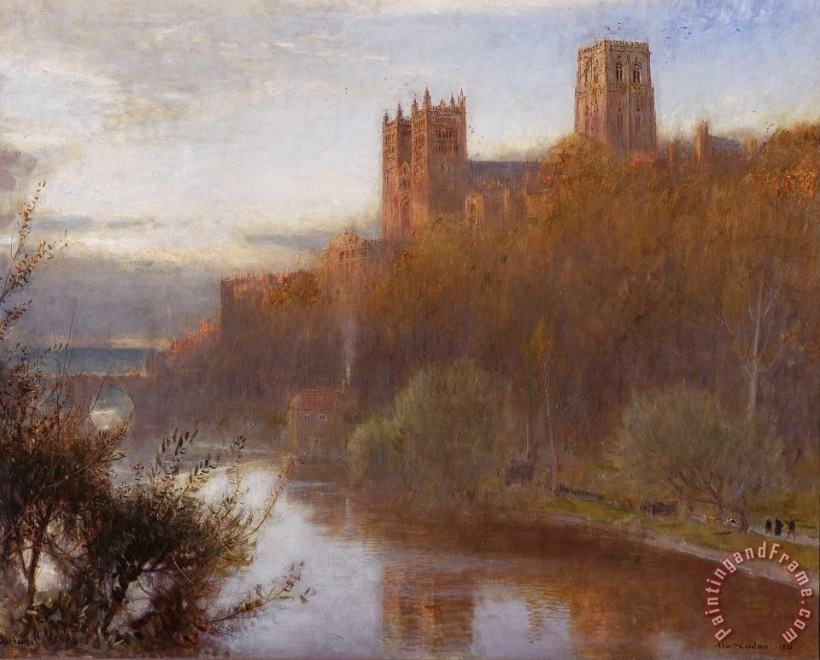 Albert Goodwin Durham Cathedral Art Print