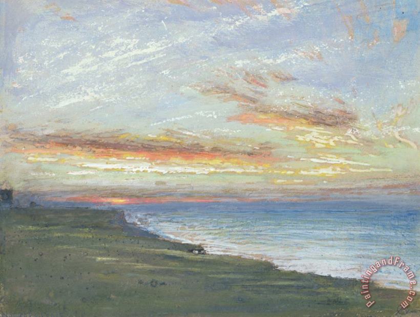 Norfolk Coast painting - Albert Goodwin Norfolk Coast Art Print