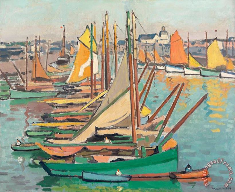 Albert Marquet Le Port Des Sables D'olonne, 1921 Art Painting