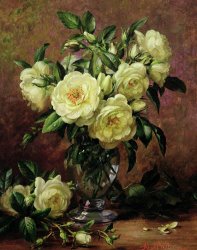 Albert Williams White Roses - A Gift from the Heart