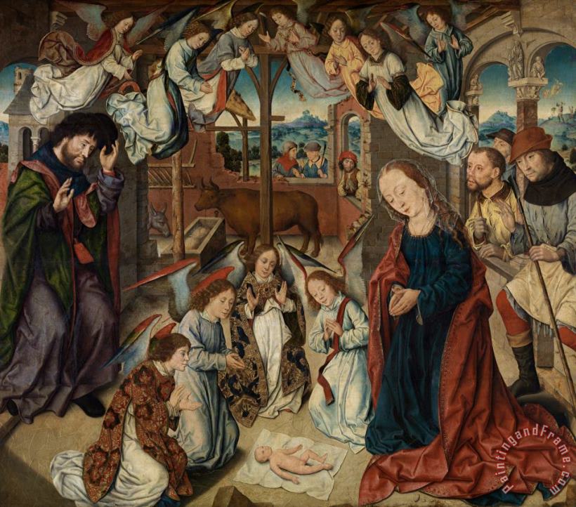Albrecht Bouts The Adoration Of The Shepherds Art Painting