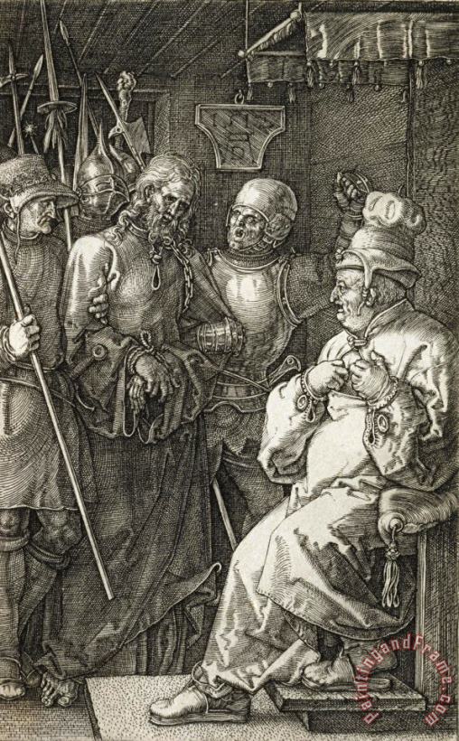 Christ Before Caiaphas painting - Albrecht Durer Christ Before Caiaphas Art Print