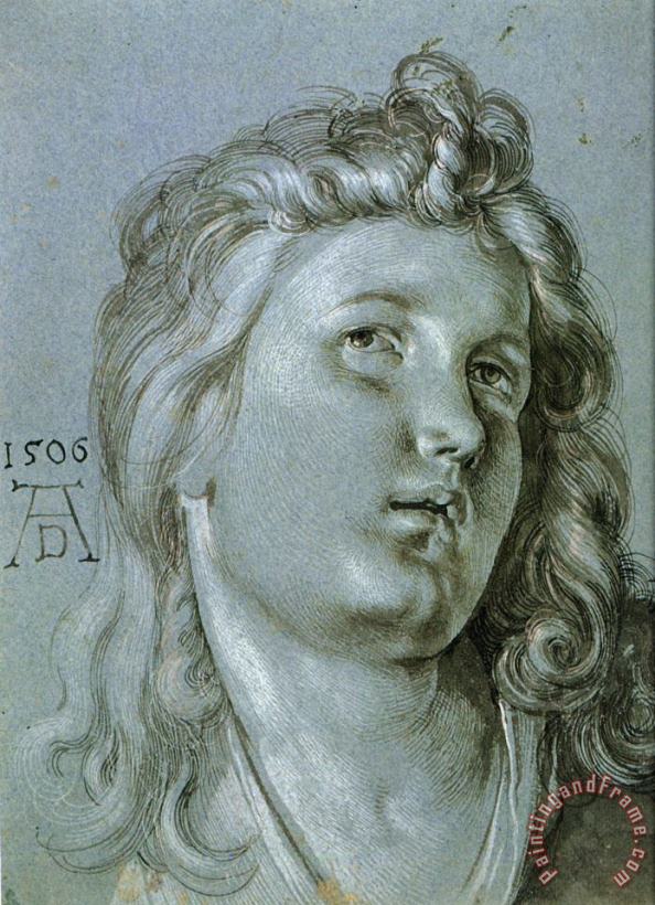 Head of an Angel painting - Albrecht Durer Head of an Angel Art Print