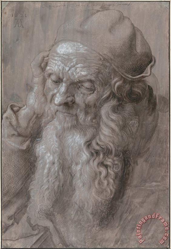 Head Of An Old Man painting - Albrecht Durer Head Of An Old Man Art Print
