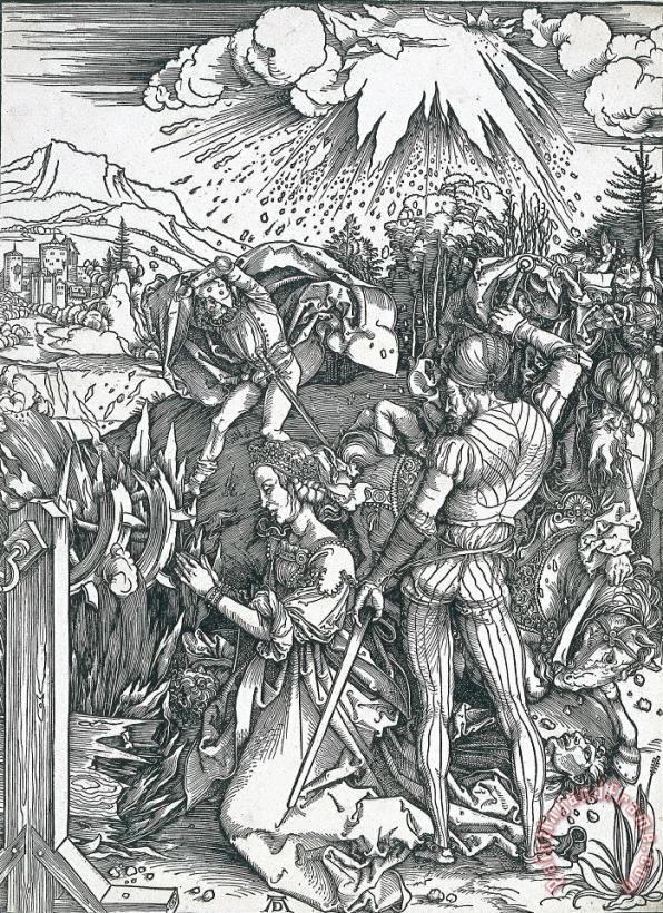 Martyrdom of Saint Catherine painting - Albrecht Durer Martyrdom of Saint Catherine Art Print