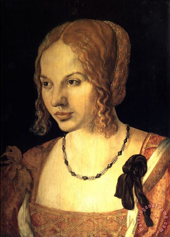 Portrait of a Young Venetian Woman painting - Albrecht Durer Portrait of a Young Venetian Woman Art Print