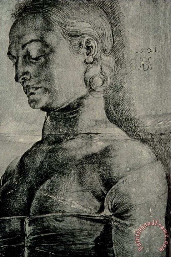 Saint Apollonia Drawing painting - Albrecht Durer Saint Apollonia Drawing Art Print