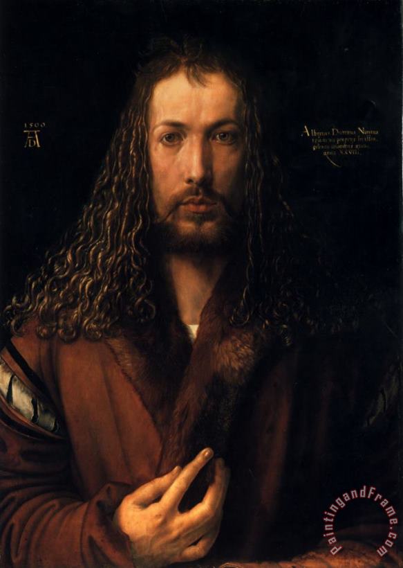 Albrecht Durer Self Portrait Art Painting