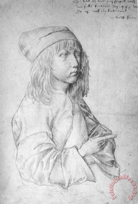 Albrecht Durer Self Portrait at 13 Art Print