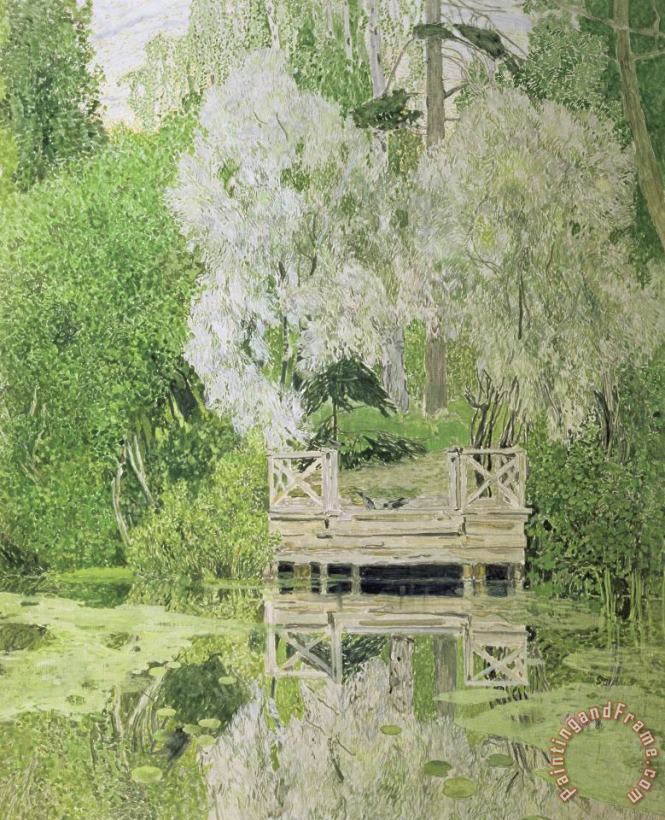 Silver White Willow painting - Aleksandr Jakovlevic Golovin Silver White Willow Art Print