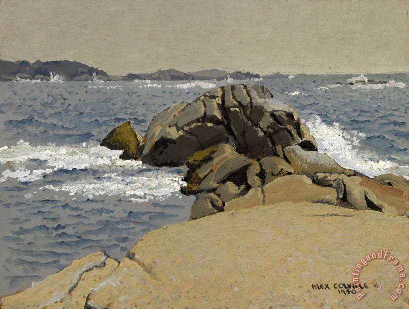 Peggy's Cove, Nova Scotia painting - Alex Colville Peggy's Cove, Nova Scotia Art Print