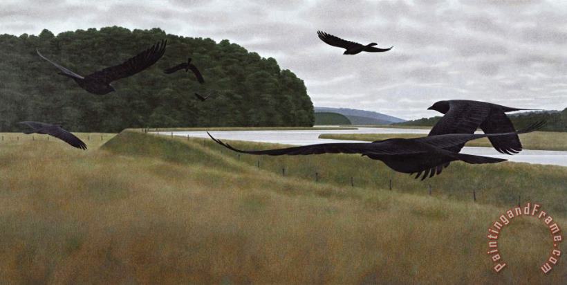 Alex Colville Seven Crows Art Painting
