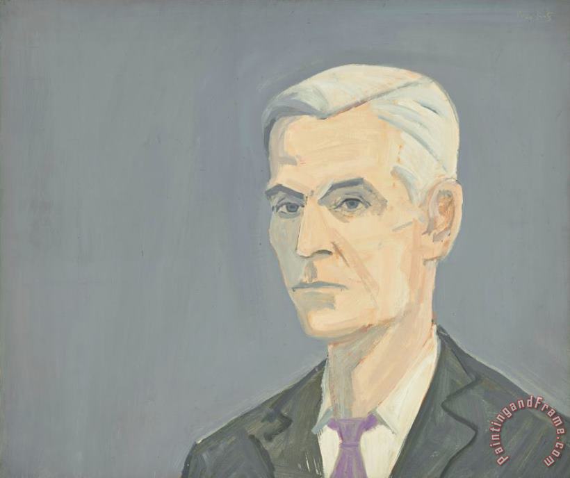 Edwin, 1962 painting - Alex Katz Edwin, 1962 Art Print