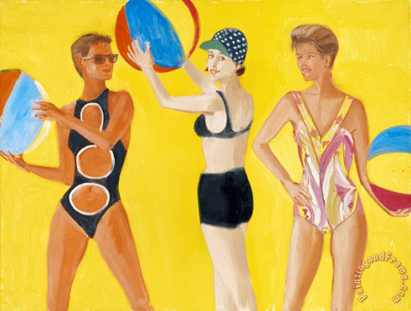 Study for Chance, 1990 painting - Alex Katz Study for Chance, 1990 Art Print