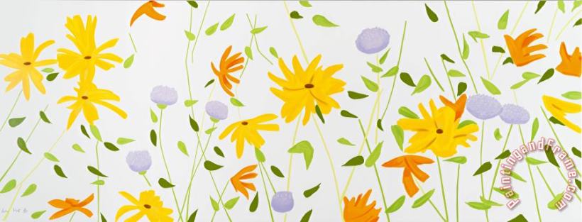 Summer Flowers, 2018 painting - Alex Katz Summer Flowers, 2018 Art Print Summer Flowers, 2018 painting - Alex Katz Summer Flowers, 2018 Art Print