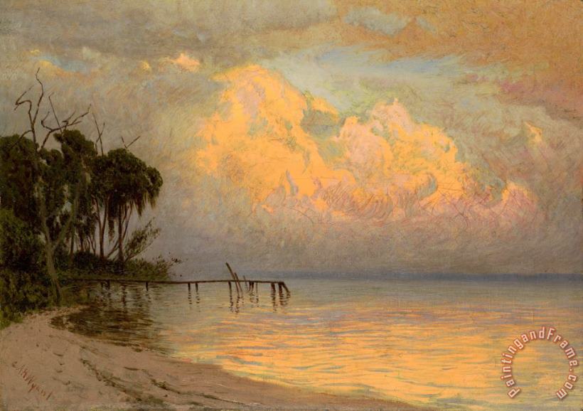 Florida Sunset, C. 1885 1892 painting - Alexander Helwig Wyant Florida Sunset, C. 1885 1892 Art Print