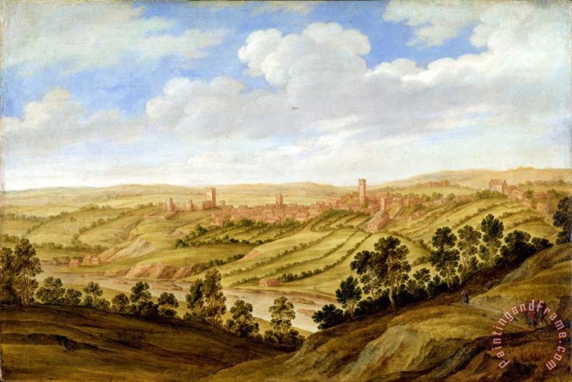 Richmond Castle - Yorkshire painting - Alexander Keirincx Richmond Castle - Yorkshire Art Print