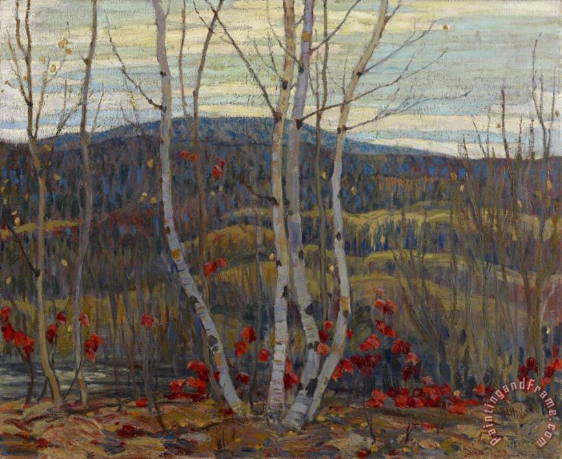 Alexander Young Jackson Maple And Birches Art Print