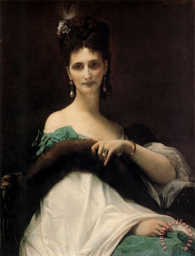 La Comtesse De Keller painting - Alexandre Cabanel La Comtesse De Keller Art Print