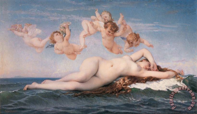 The Birth of Venus painting - Alexandre Cabanel The Birth of Venus Art Print