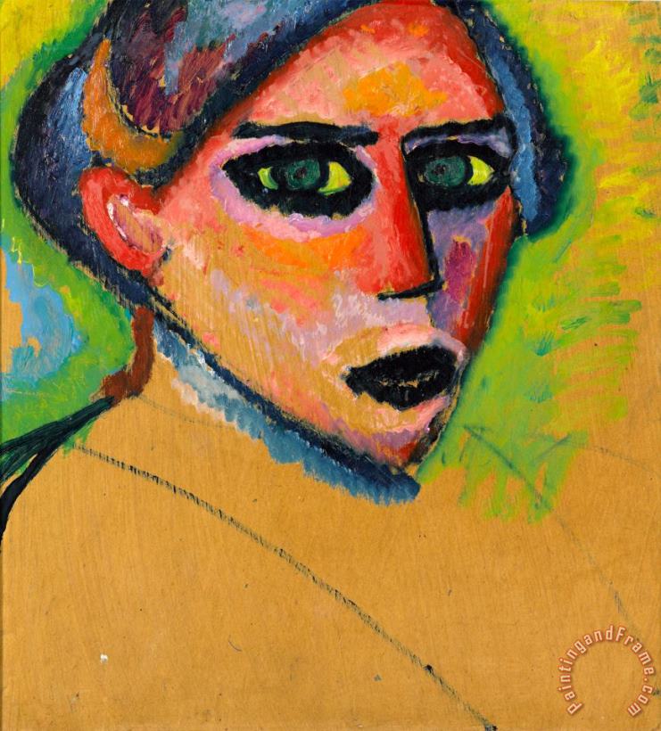 Woman's Face painting - Alexei Jawlensky Woman's Face Art Print