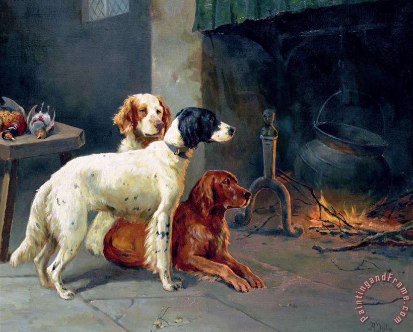 Alfred Duke By the Fire Art Print
