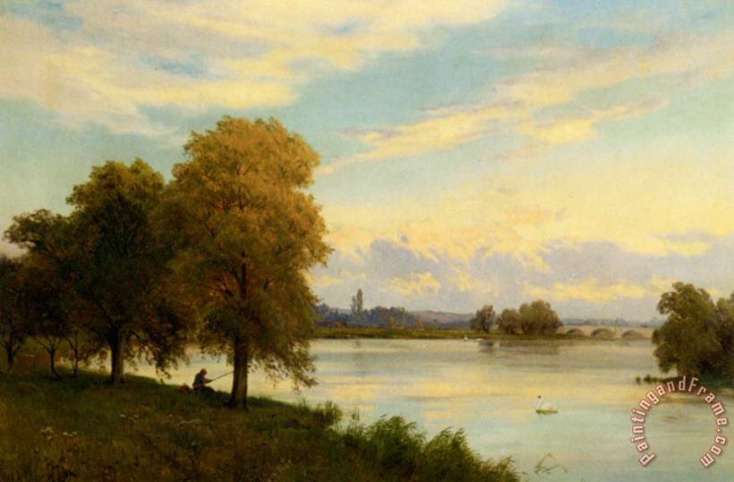Alfred Fontville De Breanski Walton on Thames Art Painting