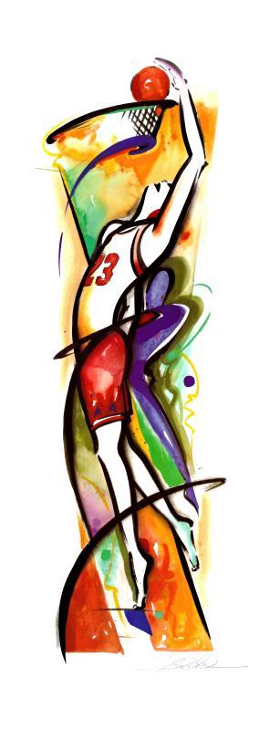 Basketball painting - alfred gockel Basketball Art Print