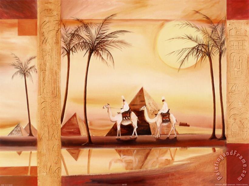 alfred gockel Desert Dreams Iii Art Painting