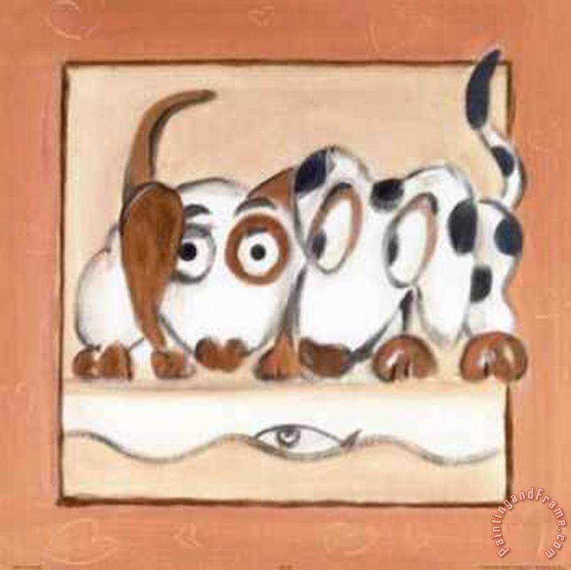 alfred gockel Puppy Love Ii Art Painting