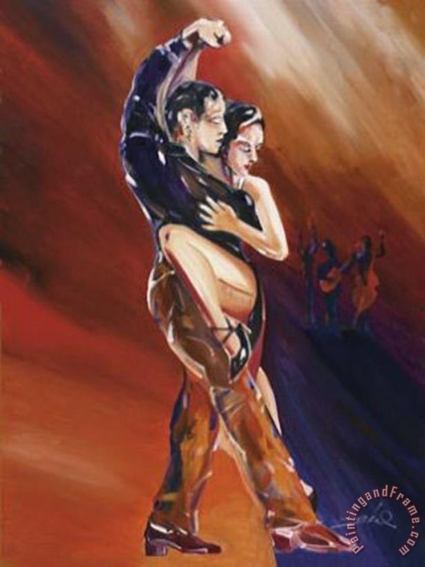 Tangerine Tango Ii painting - alfred gockel Tangerine Tango Ii Art Print