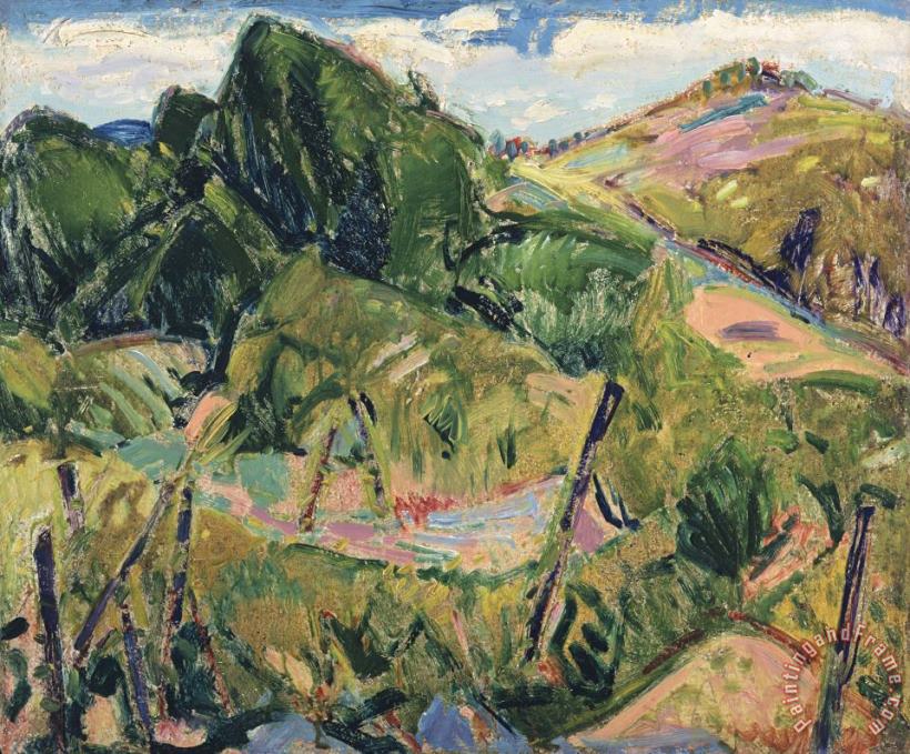 Alfred Henry Maurer Landscape Art Painting