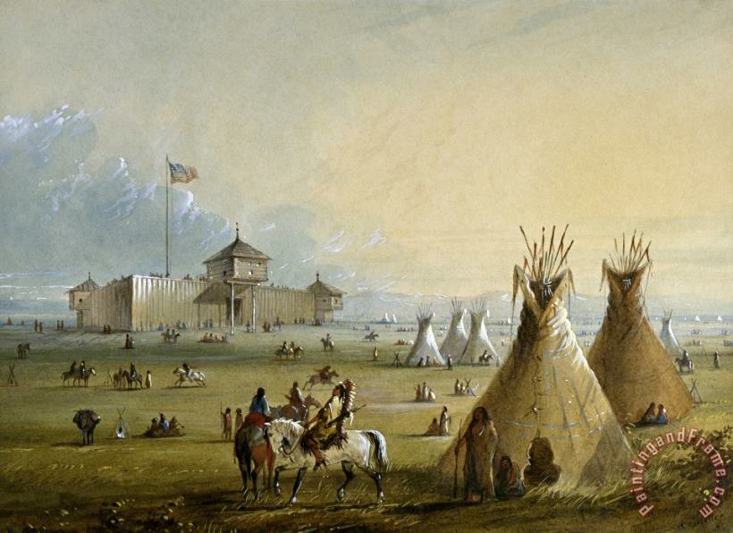 Alfred Jacob Miller Fort Laramie Art Painting