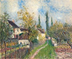 Alfred Sisley - A Path at Les Sablons painting