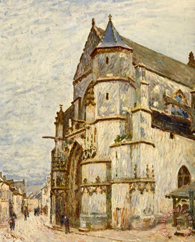 Alfred Sisley Church At Moret After The Rain Art Painting