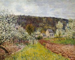 Alfred Sisley Rainy Spring Near Paris