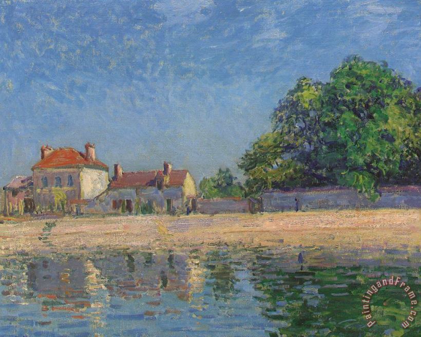 Alfred Sisley The Banks of the Loing Art Painting
